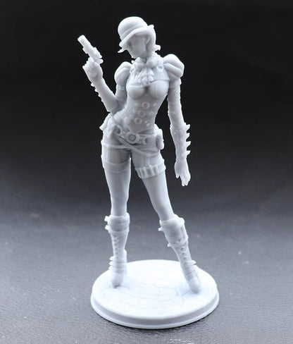 1/24 resin figures model Fantasy Punk Girl Gunner Unassembled Unpainted