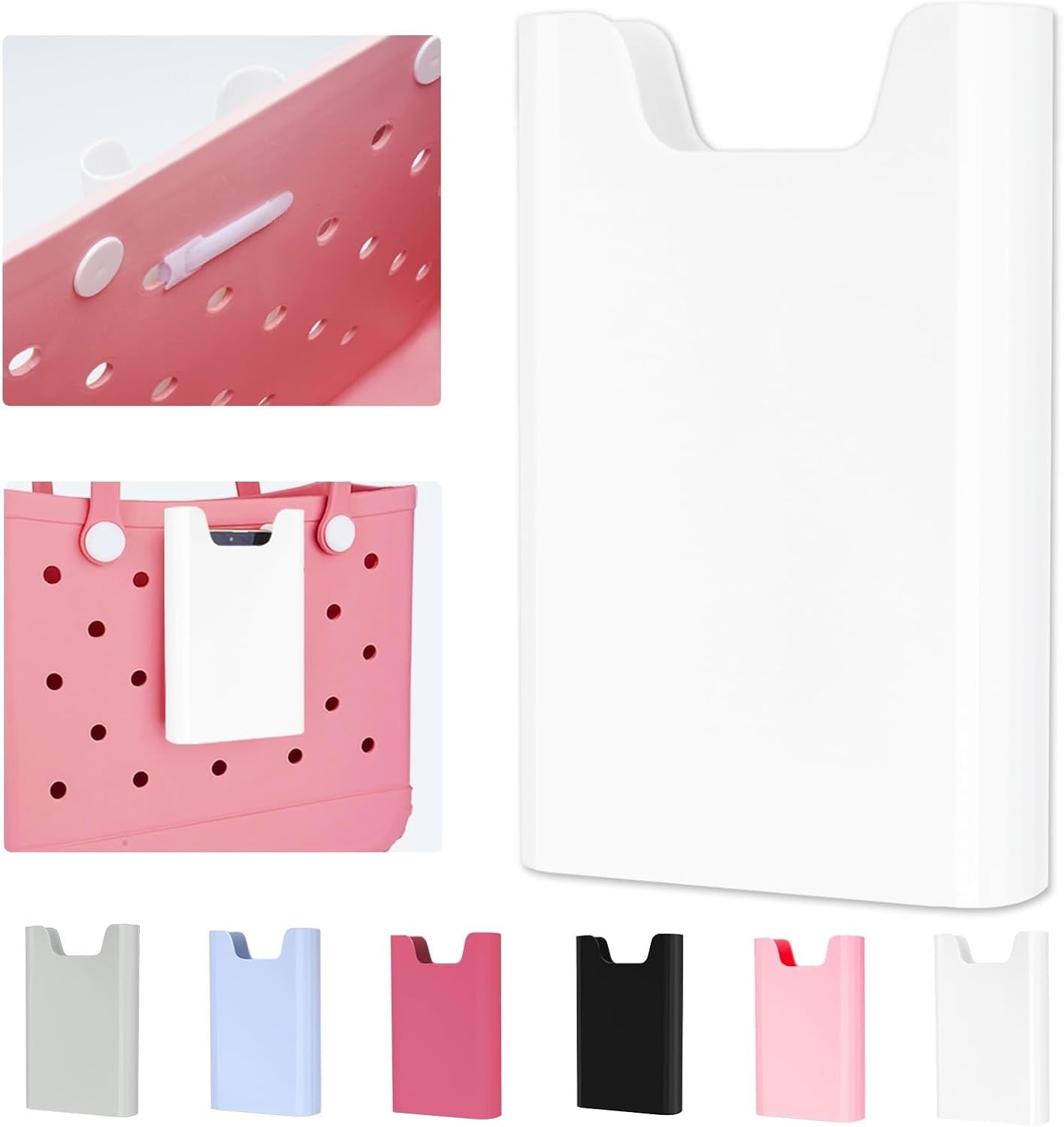 Silicone Phone Holder for Bogg Bags, Attachment for Beach Bags, Phone Holder for