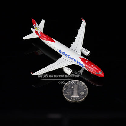 1:400 Phoenix Edelweiss AIRBUS A320 Passenger Airplane Diecast Aircraft Model