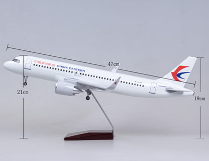 1:80 47CM CHINA EASTERN AIRBUS A320neo Airplane Landing Gear Resin Plane Model