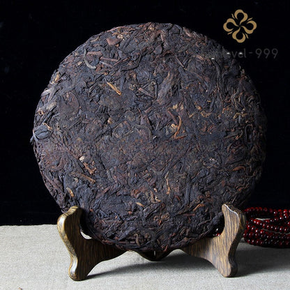 357g Ripe Pu'er Tea Cake Yunnan Imperial Grade Aged Fine Bud Compressed Tea