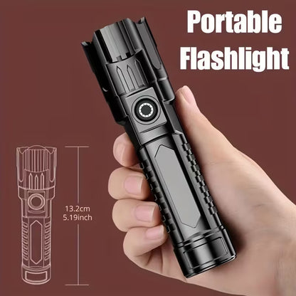 Mini Rechargeable LED Flashlight Tactical Police Super Bright Torch Zoomable Lot