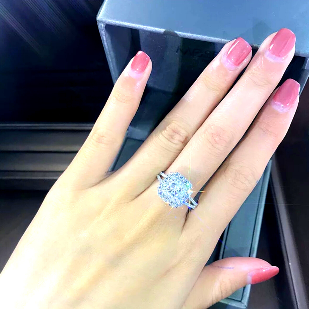 Anillo De Acero Inoxidable Para Mujer Woman Boda Fiesta Sortija De Gift Jewelry