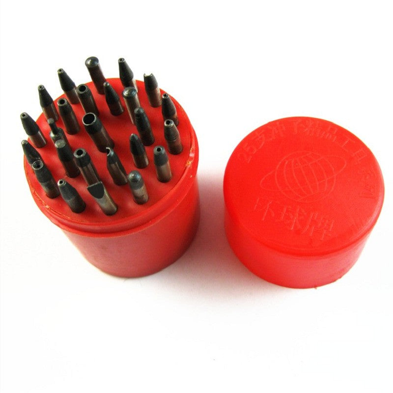 Assorted 25 Sizes Tips Set Punches Staking Watch Repair Punching Tool Set