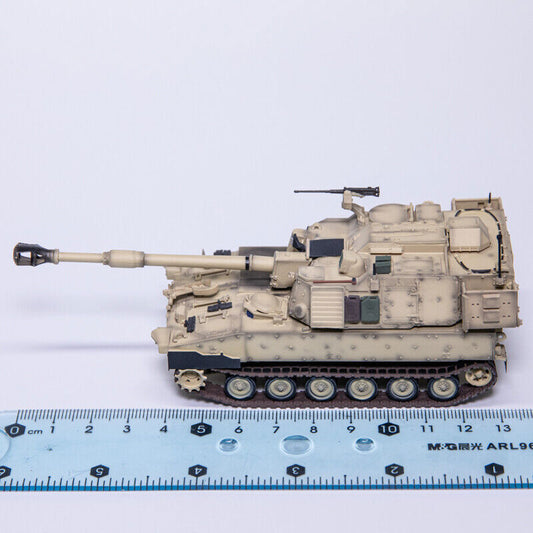 T-MODEL 1/72 US M109A7 Self-Propelled Howitzer 155mm Sand Color Finished Model