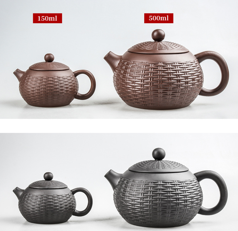 Chinese Yixing purple clay teapot (pure handmade Xishi teapot)