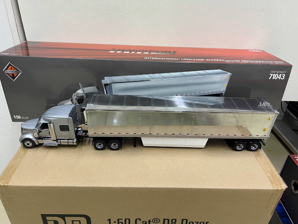 1:50 INTERNATIONAL LONE STAR Tractor Refrigerated Container Truck Diecast Model