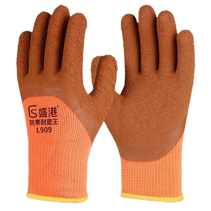 10 pairs Large cold-proof, warm, thickened, non-slip, wear-resistant foam gloves