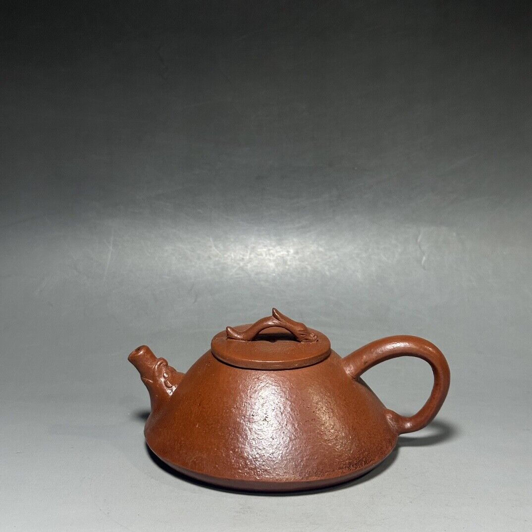vintage chinese yixing purple clay teapot zisha ceremony carving Collectible art