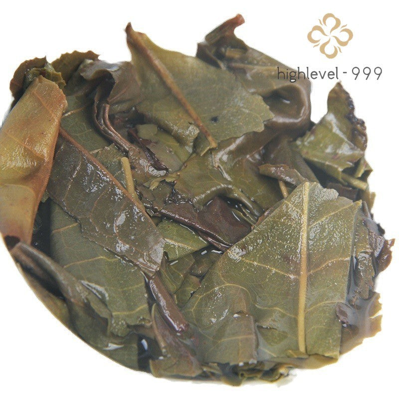 357g Raw Pu'er Tea Bingdao Golden Leaf Ancient Tree Compressed Tea Cake