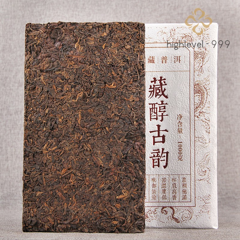 1000g Ripe Pu'er Tea Brick 2012 Yunnan Aged Mellow Compressed Dried Leaf Tea