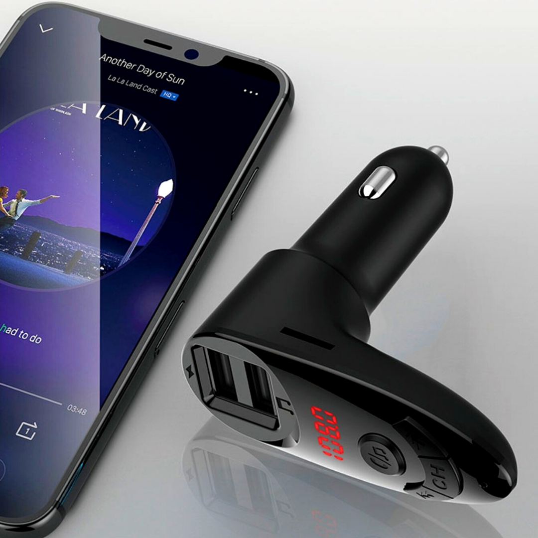 Wireless Bluetooth Car AUX Stereo Audio Receiver FM Adapter With Remote Control