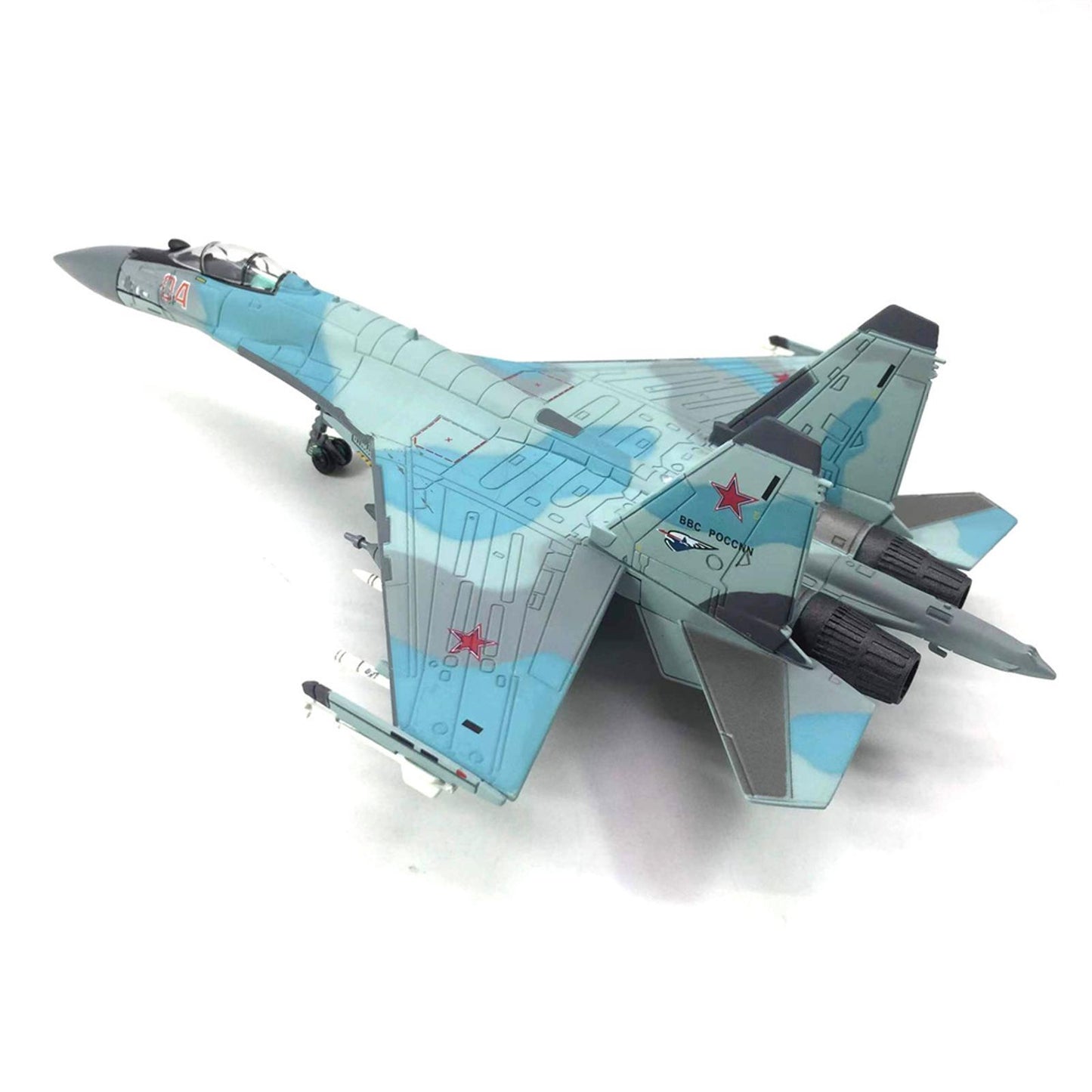SU-35 Super Flanker Aircraft 1:100 Model Fighter Aviation Military Exhibition
