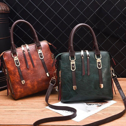 Womens Ladies PU Leather Vintage Backpack Handbag Shoulder Crossbody Bag Tote