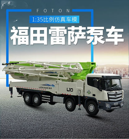 1:35 48CM LOXA L10 EST Concrete Pump Truck Construction Equipment Diecast Model