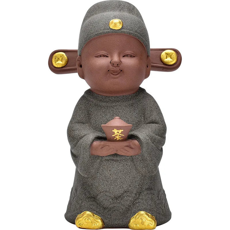 Figure Decoration Statue,Chinese Style Champion Lang,Home Office Tea Table Decor