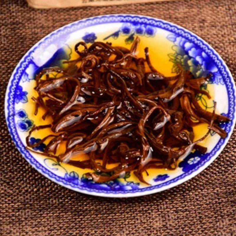 400 Years Ancient Tree Golden Buds Dian Hong Yunnan Black Tea Brick Red Tea 250g
