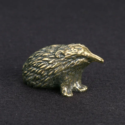 Copper Mole Figurines Mini Antique Home Decor Ornament Toy Office Tea Pet