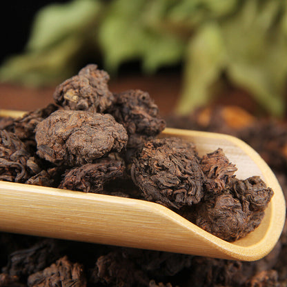Aged Golden Bud Lao Cha Tou Pu-erh Loose Tea Ripe Nubs Nugget Puer Tea