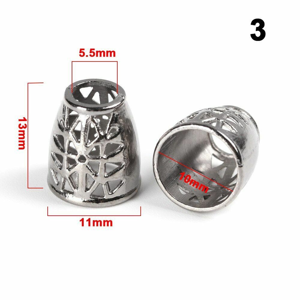 10pcs Metal Charms Buckles Paracord Beads Bracelet Survival Tool Knife Wristband