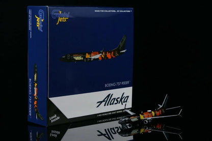 1:400 GeminiJets Alaska BOEING 737 MAX 8 Passenger Airplane Diecast Plane Model
