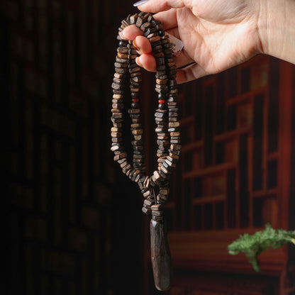 Agarwood Pendant Indonesia Dalakan Wood Bead Necklace Ethnic Style Amulet Charm