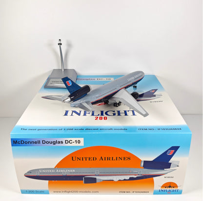 1:200 InFlight United Airlines DC-10 N1853U Airplane Diecast Plane Model