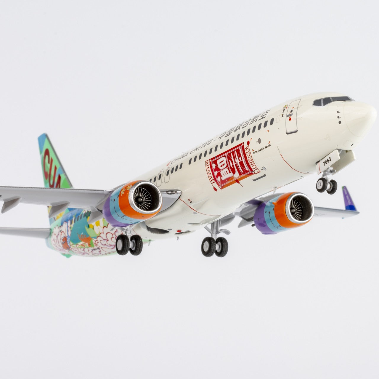1:200 NGmodels China United Airlines Boeing 737-800 Airplane Diecast Plane Model