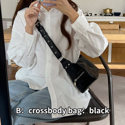 Hobos Small Shoulder Bags Soft Synthetic Leather Underarm Retro Purse Handbags