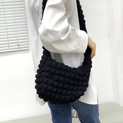 Puffy Crossbody Bags Nylon Quilted Shoulder Bag Small Tote Purses 30*24.5 CM 1PC