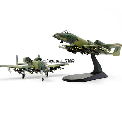 1:100 A-10 Thunderbolt II Warthog Attach Airplane Model Diecast Military Plane