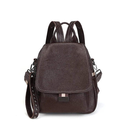 Genuine Leather Backpack Anti Theft Vintage Style