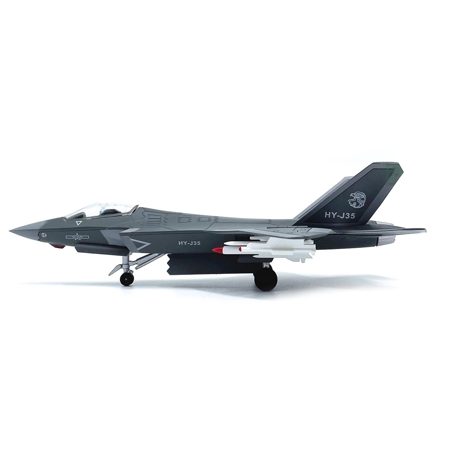 17.4cm 1/100 China Air Force J-35 Fighter Alloy Model Restore Original Airplane