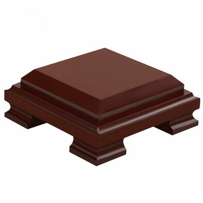 1pc Chinese Retro Wooden Display Stand Base Vase Teapot Pedestal Home Ornament