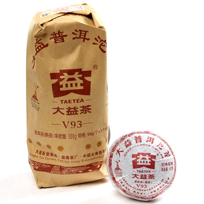 TAETEA V93 * 2010 Yunnan Menghai Dayi Pu-erh Tea Tuo Cha Ripe Puer Pu'er Tuocha