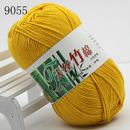 Hot Sale 50g Soft Bamboo Crochet Cotton Yarn Knitting Baby Knit Wool Yarn
