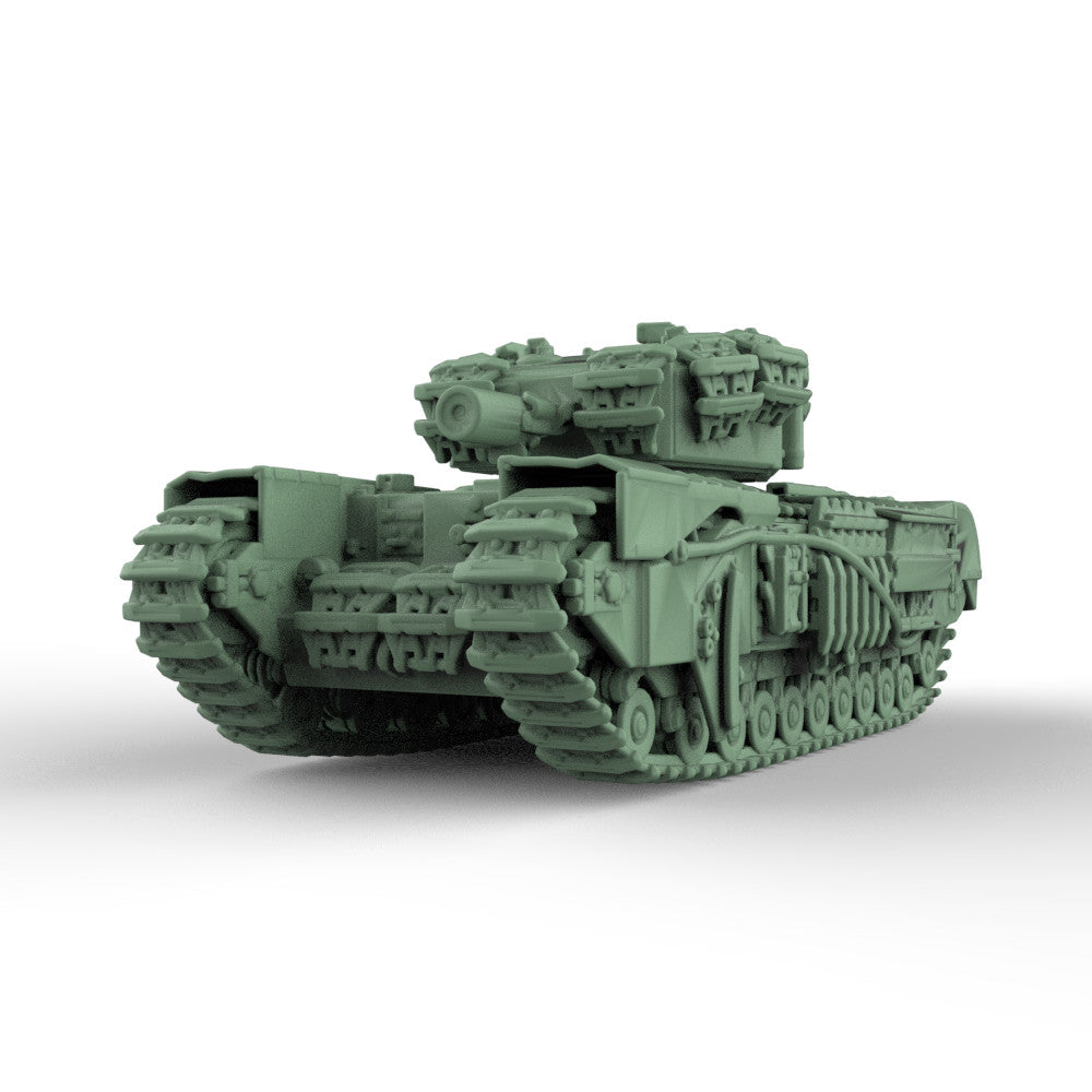 SS160905 1/160 Military Model Kit British Churchill AVRE Crocodile Infantry Tank