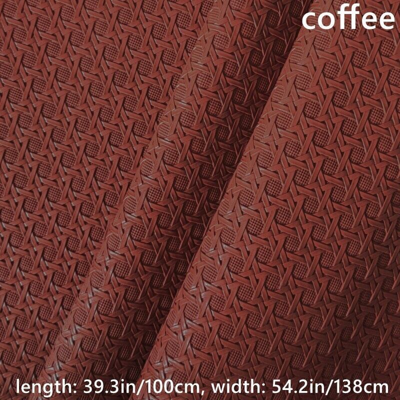 100cm Weaving Pattern Faux Leather Fabric Cloth F DIY Sofa Cover Bag Upholstery