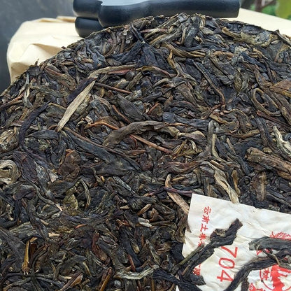 2018 Tulin Phoenix 704 Yunnan Pu-erh Tea Raw Pu'er Tea Xiang Bing Puer 357g