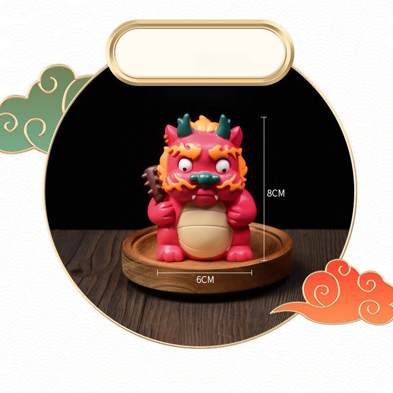 2024 Chinese Zodiac Dragon Resin Statue Year Gift Home Car Mascot Decor Ornament