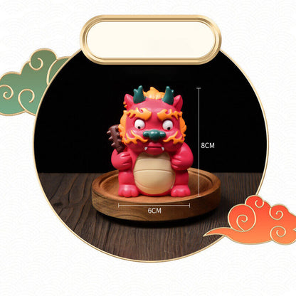 2024 Chinese Zodiac Dragon Resin Statue Year Gift Home Car Mascot Decor Ornament