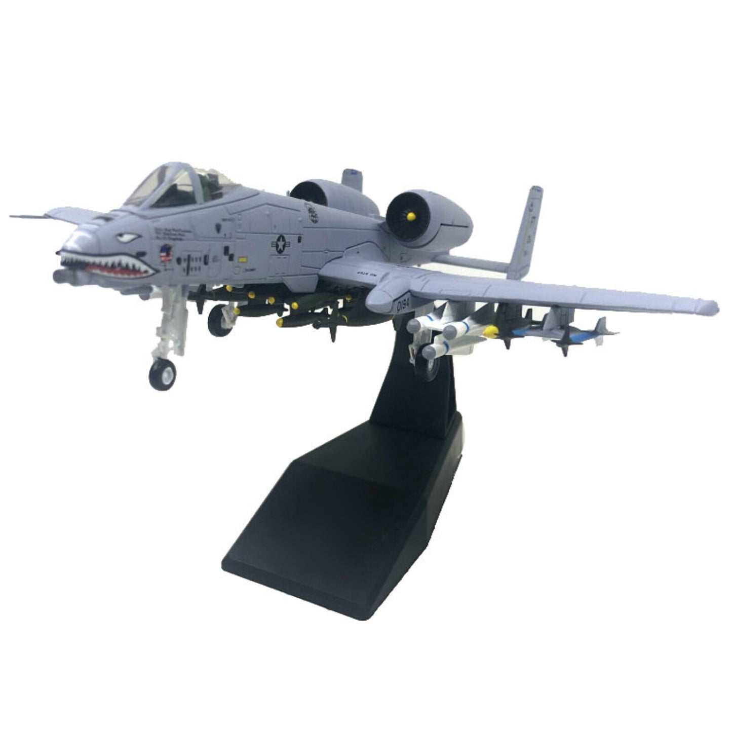 16.5cm 1/100 A-10 Attack Aircraft Thunderbolt II Fighter Alloy Plane Model b