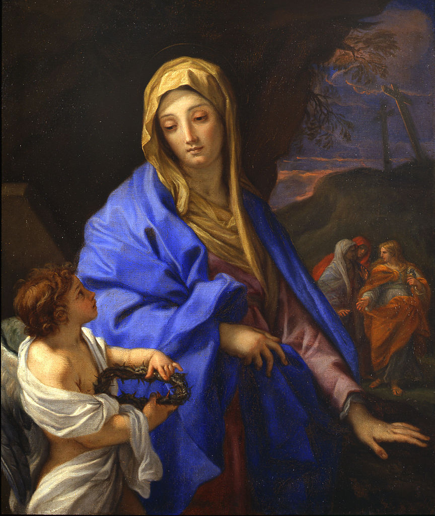 high quality oil painting 100% handpainted on canvas "the virgin and the angel"
