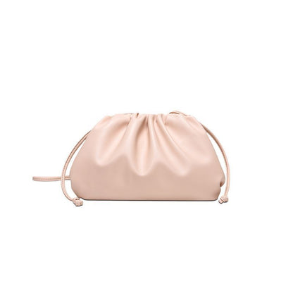 Polyester Pouch Dumpling Cross body Bag Cloud Handbag Soft Clutch Shoulder Purse