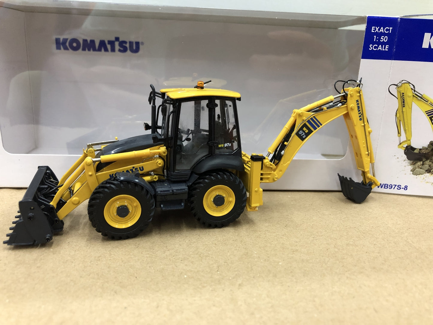 1:50 UH WB97S-8 Loader Forklift Contruction Machine Equipment Diecast Model