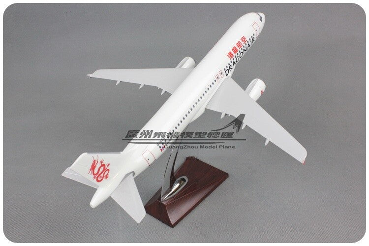 38CM DRAGONAIR AIRBUS A320 B-HSO Passenger Plane Airplane Resin Aircrarft Model