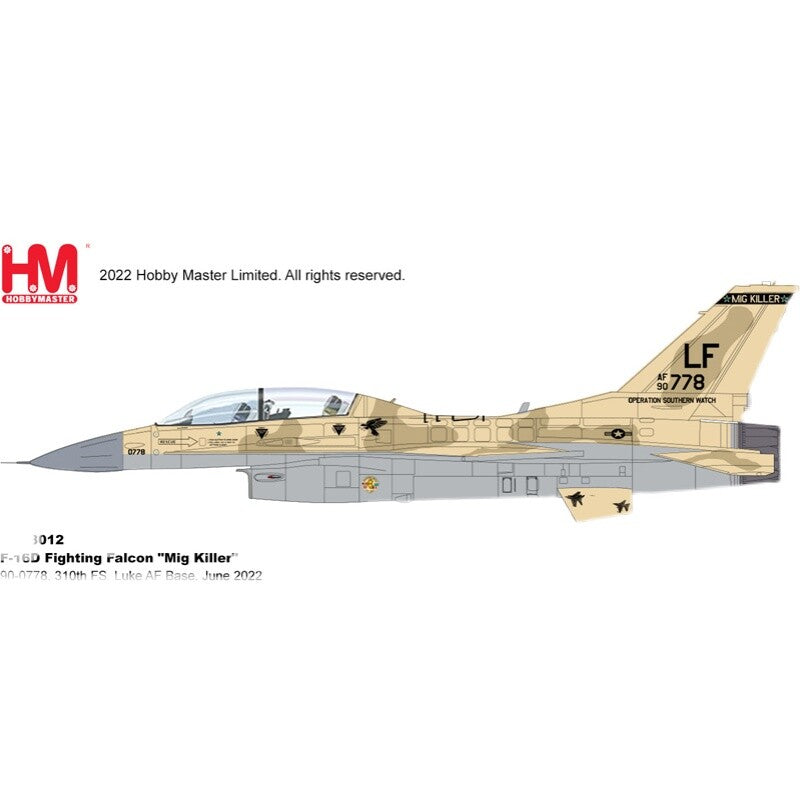 HM 1/72 F-16D Fighting Falcon Model MiG Killer Operation Southern Watch