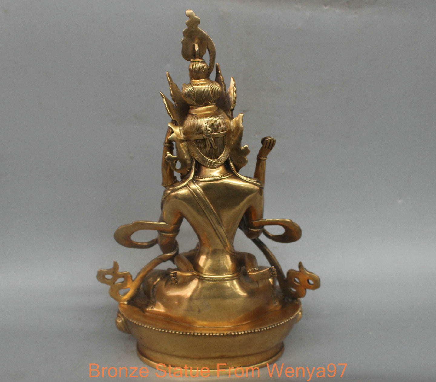 11'' China Tibet Vajrasattva Yab-yum Buddha Bronze Statue