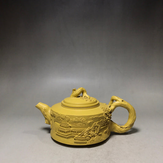Tea Pot 220ml Chinese Yixing Zisha Clay Handmade Exquisite Teapot Landscape Set