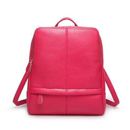 Fashion Backpack School Style Leisure Travel Softback Zipper Bags Red Purse 1 PC